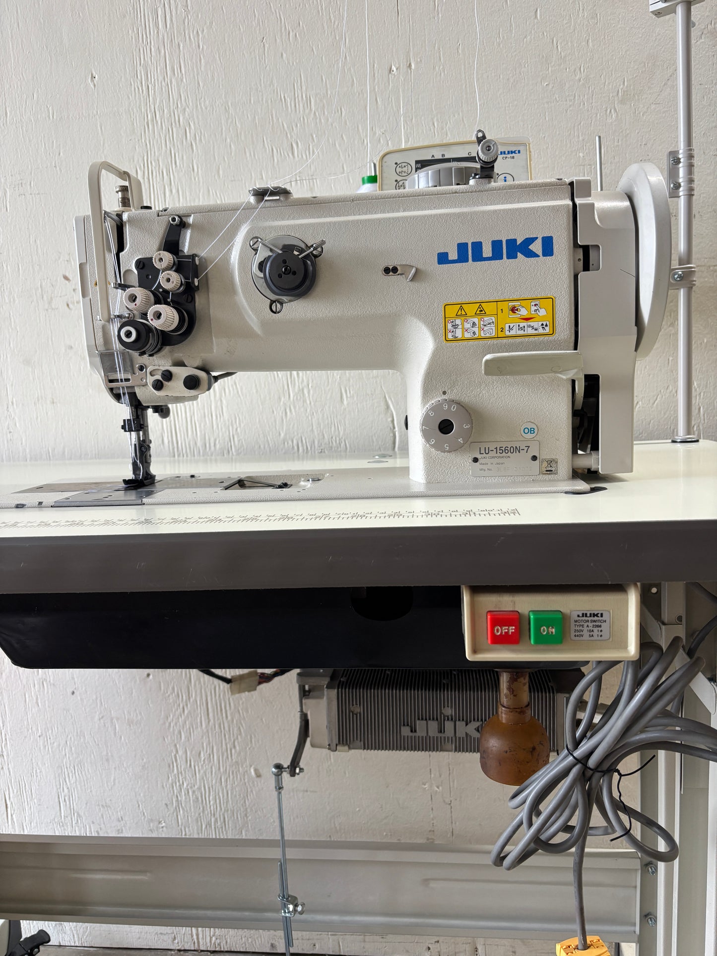 Pre-owned Juki LU-1560N-7 Fully Automatic Walking Foot Sewing Machine