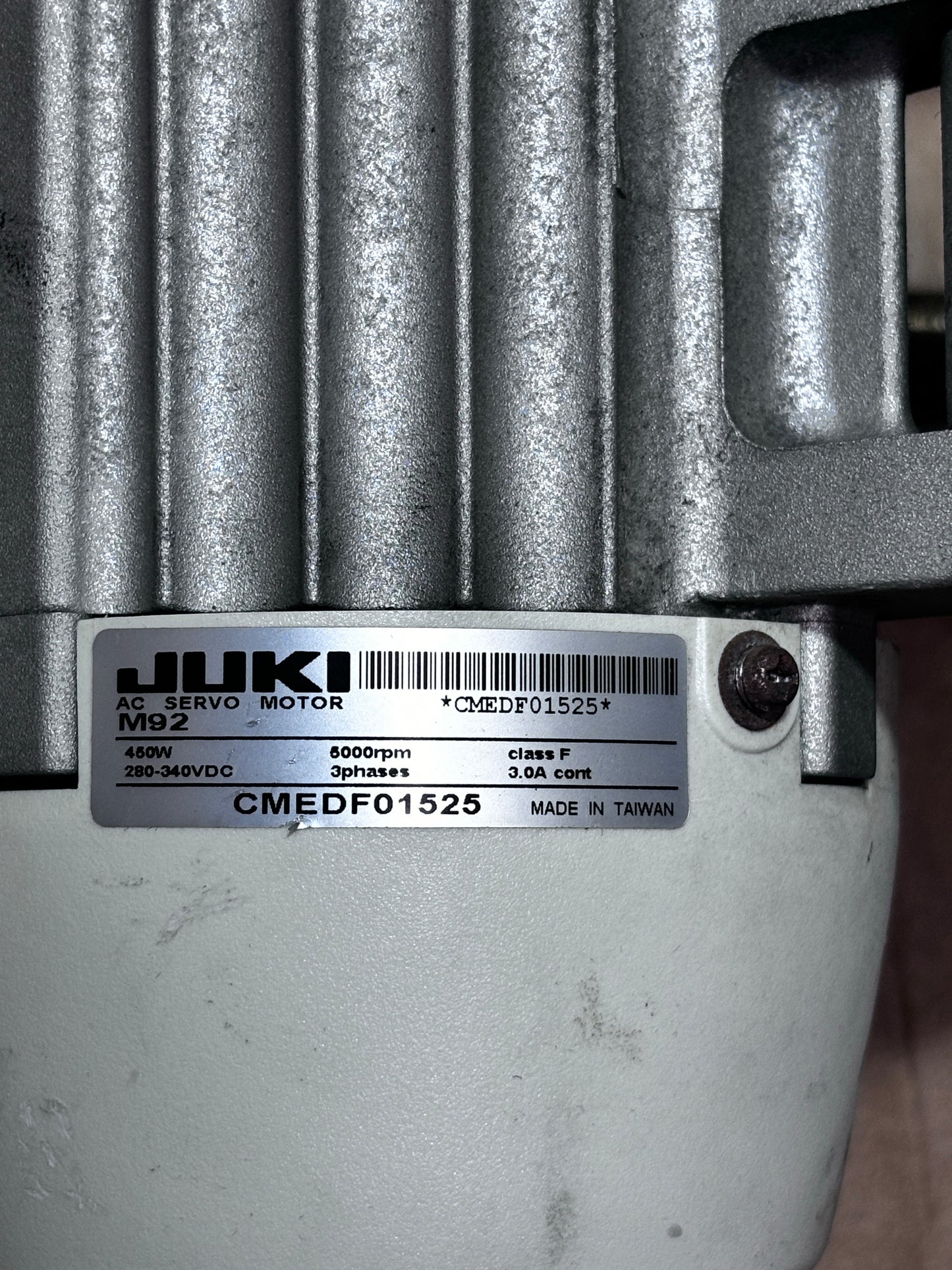 Juki SC920 Used Complete Motor set -- Single phase 110V