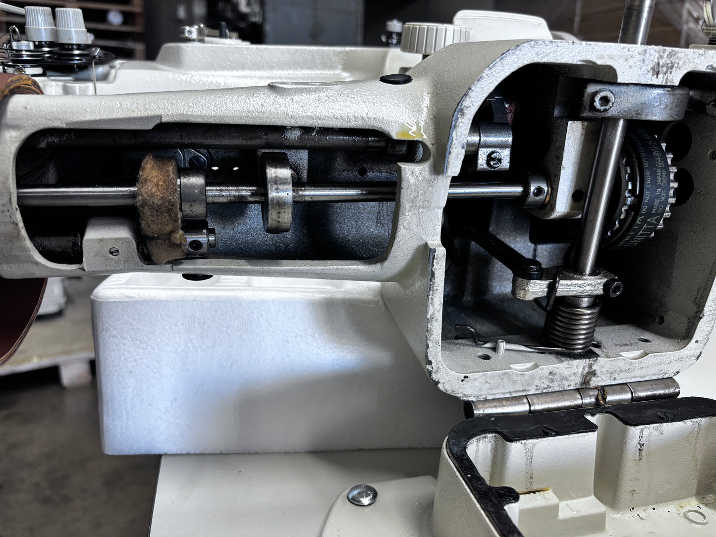 Pre-owned Original JUKI LS 1341 cylinder bed walking foot sewing machine