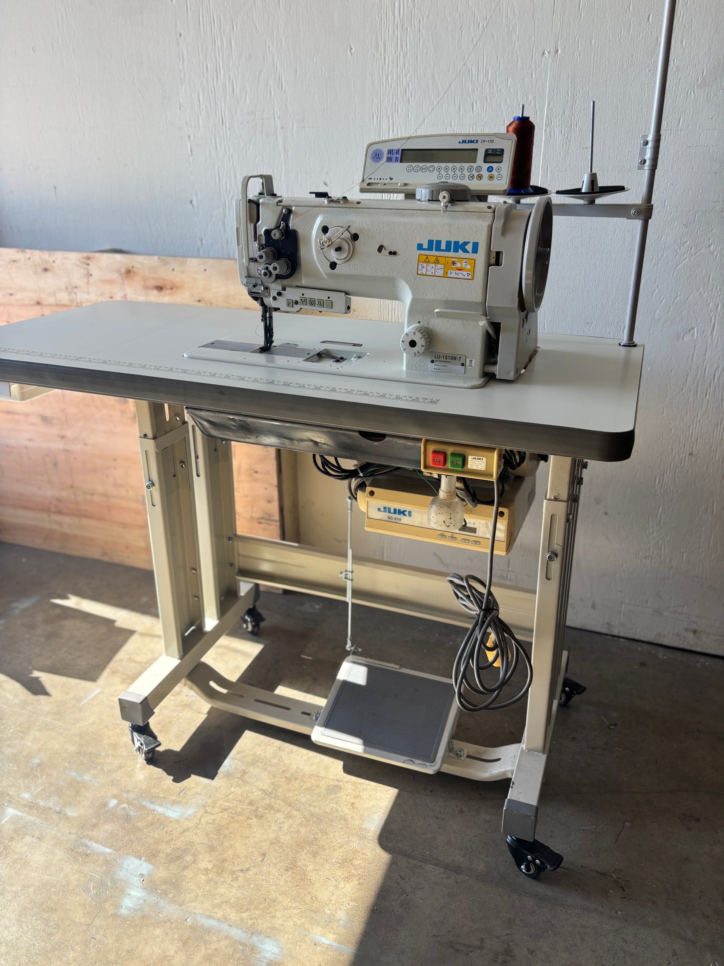 Pre-owned Juki LU 1510N-7 Automatic Walking Foot Sewing Machine