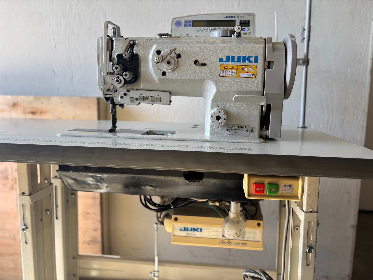 Pre-owned Juki LU 1510N-7 Automatic Walking Foot Sewing Machine
