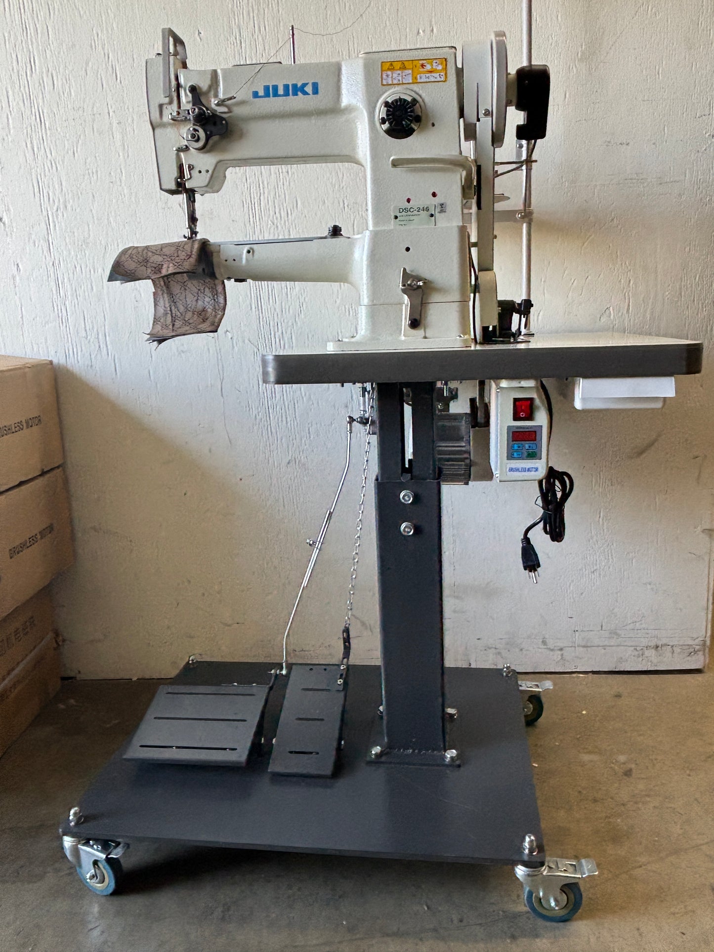 Used Juki DSC 246 Single Needle Walking Foot Sewing Machine