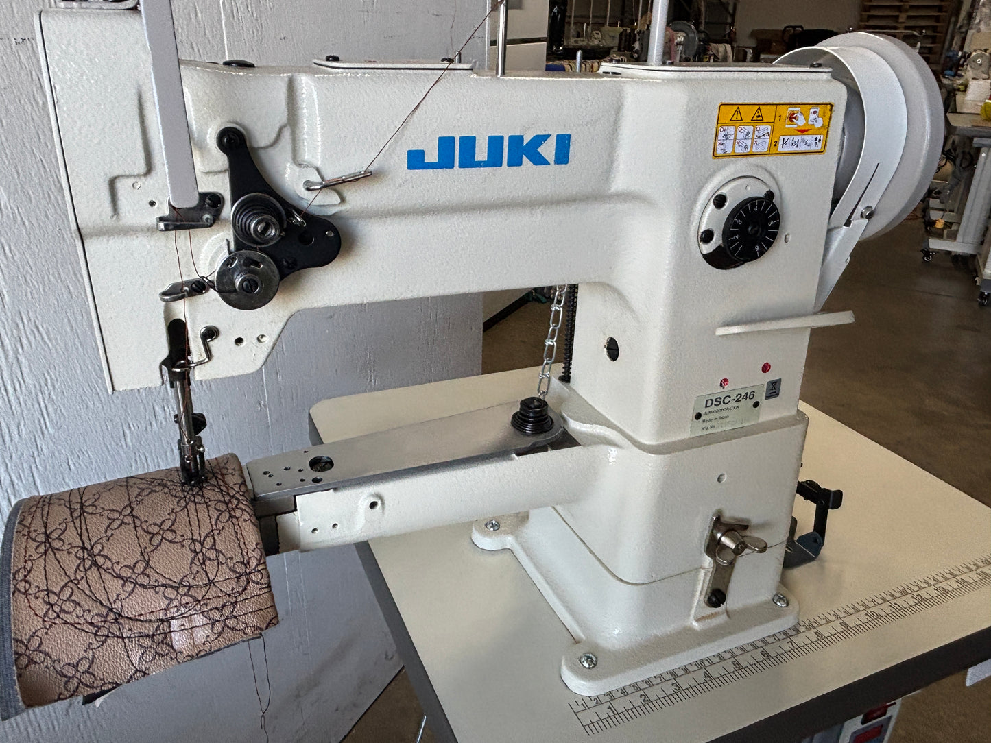 Used Juki DSC 246 Single Needle Walking Foot Sewing Machine