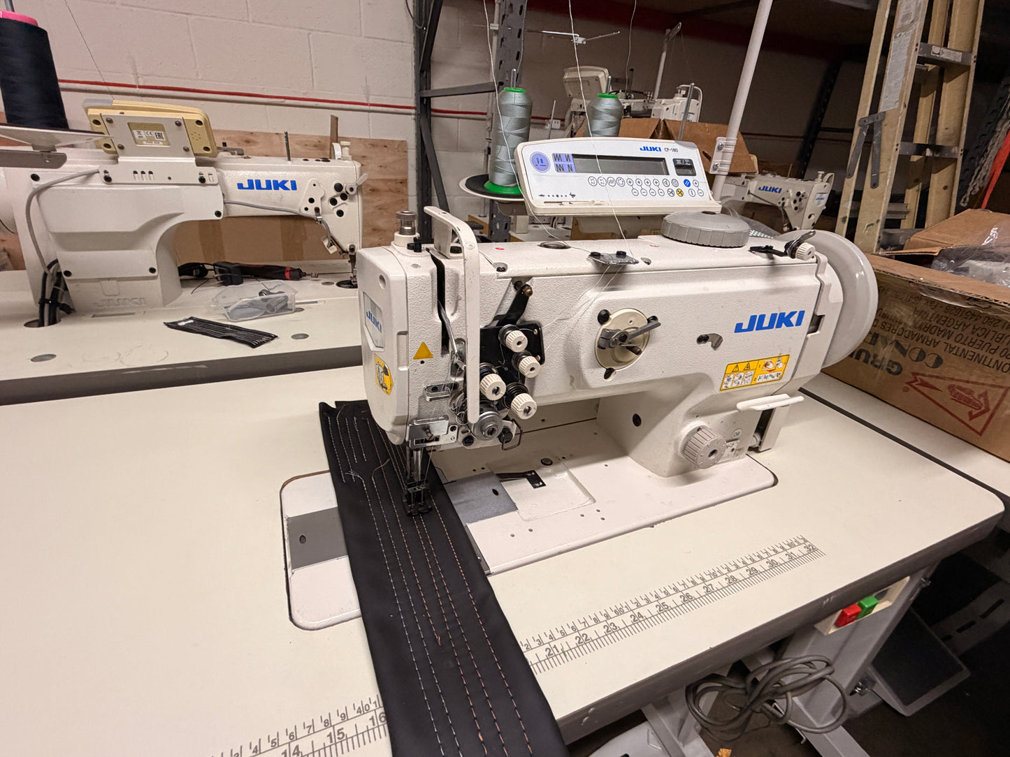 Pre-owned Juki LU-1560N-7 2 Needles Fully Automatic Walking Foot Sewing Machine