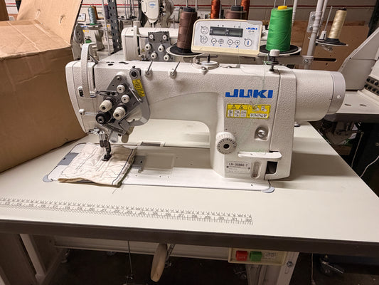Pre-owned JUKI LH3588A-7 automatic double needle AND MO6800 For Adan