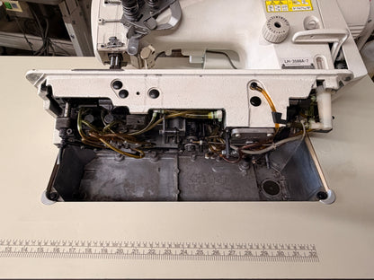 Pre-owned JUKI LH3588A-7 automatic double needle sewing machine