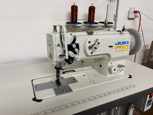 Pre-owned JUKI LU-1560N 2 Needle Walking foot industrial Sewing Machine